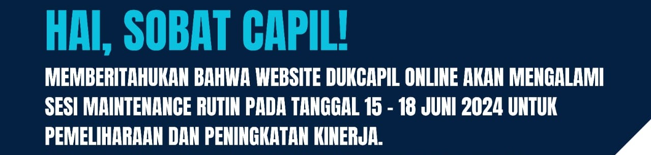 Maintenance Website Dukcapil Online