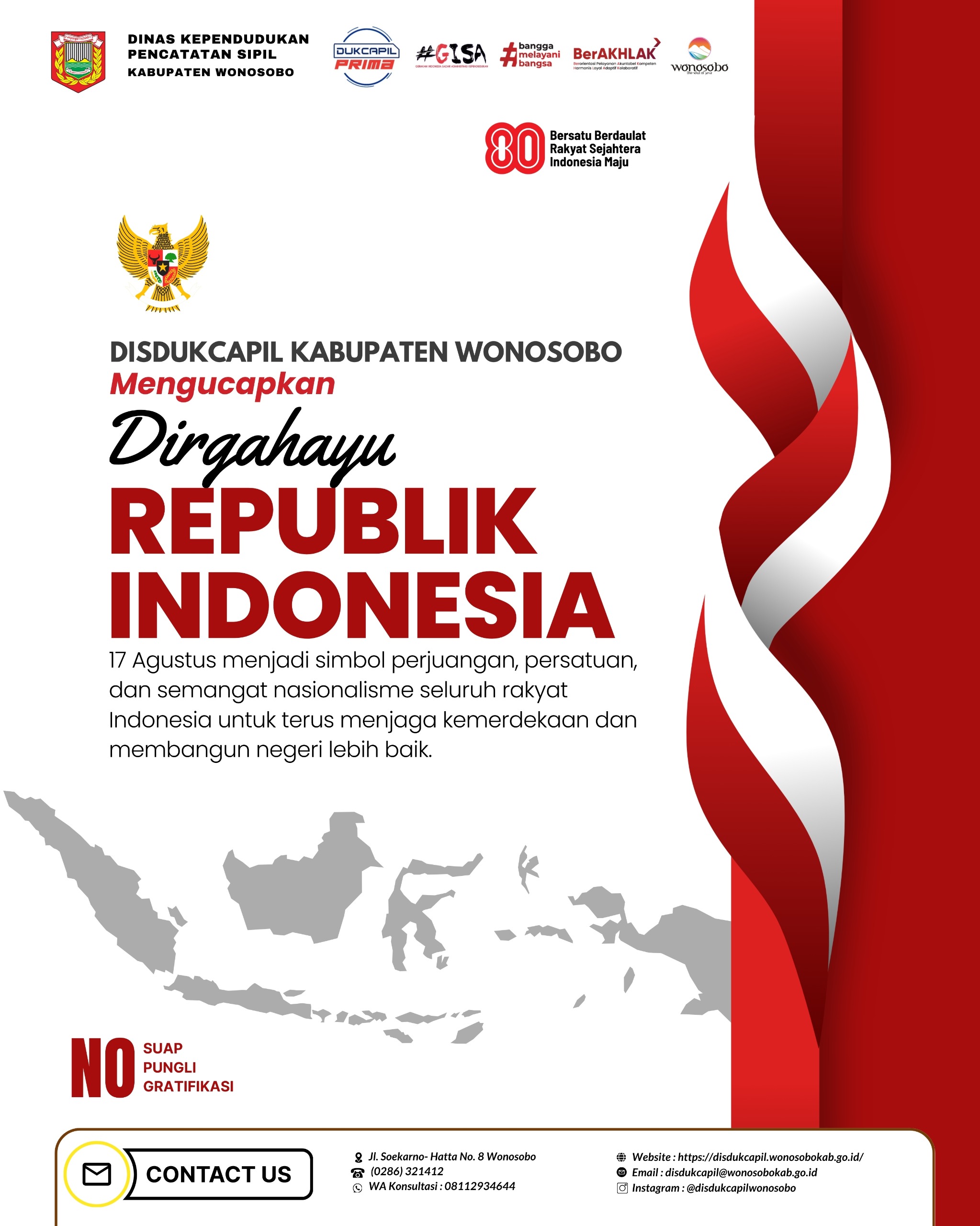 Selamat Hari Kemerdekaan Republik Indonesia Ke-80