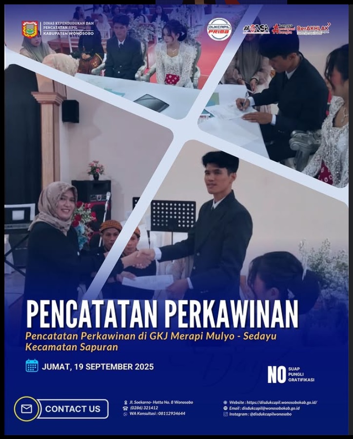PELAYANAN PENCATATAN PERKAWINAN DI GKJ MERAPI MULYO
