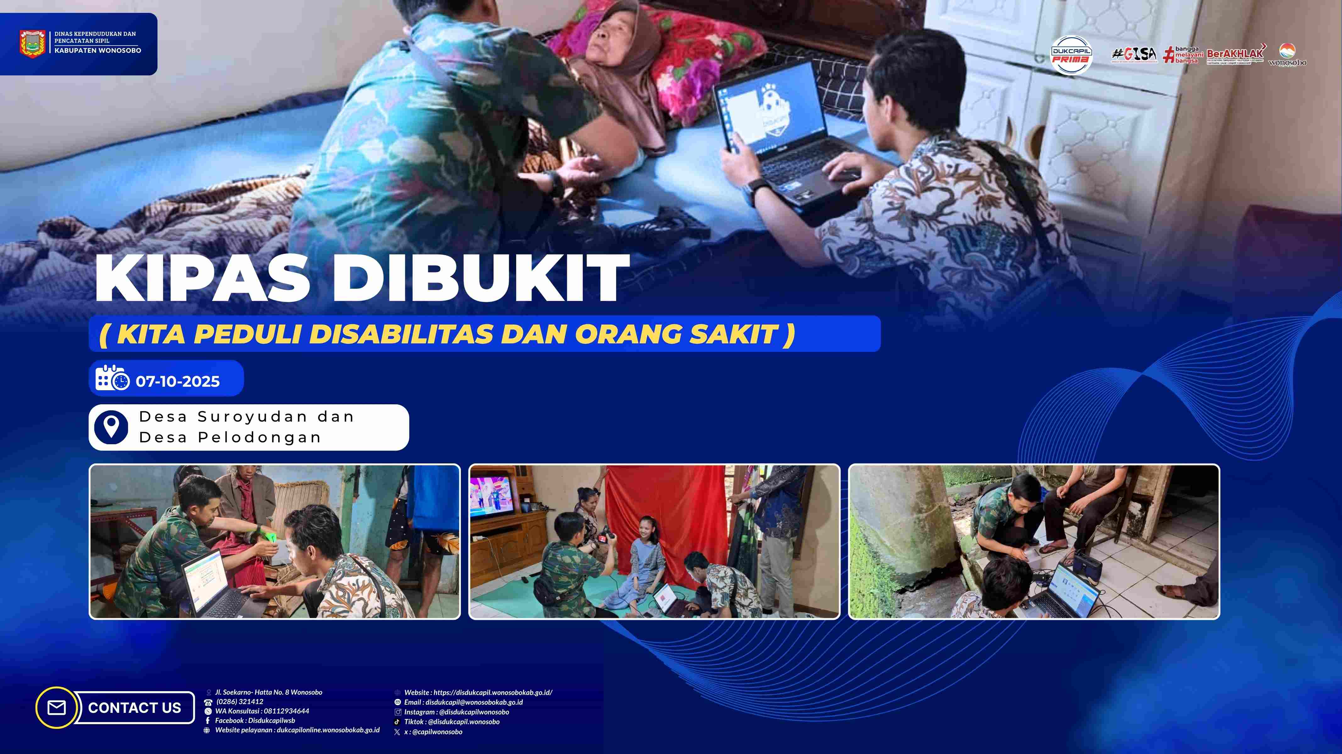 KIPAS DIBUKIT Disdukcapil Wonosobo Jemput Bola, 13 Warga Rentan di Sukoharjo Rekam KTP-el