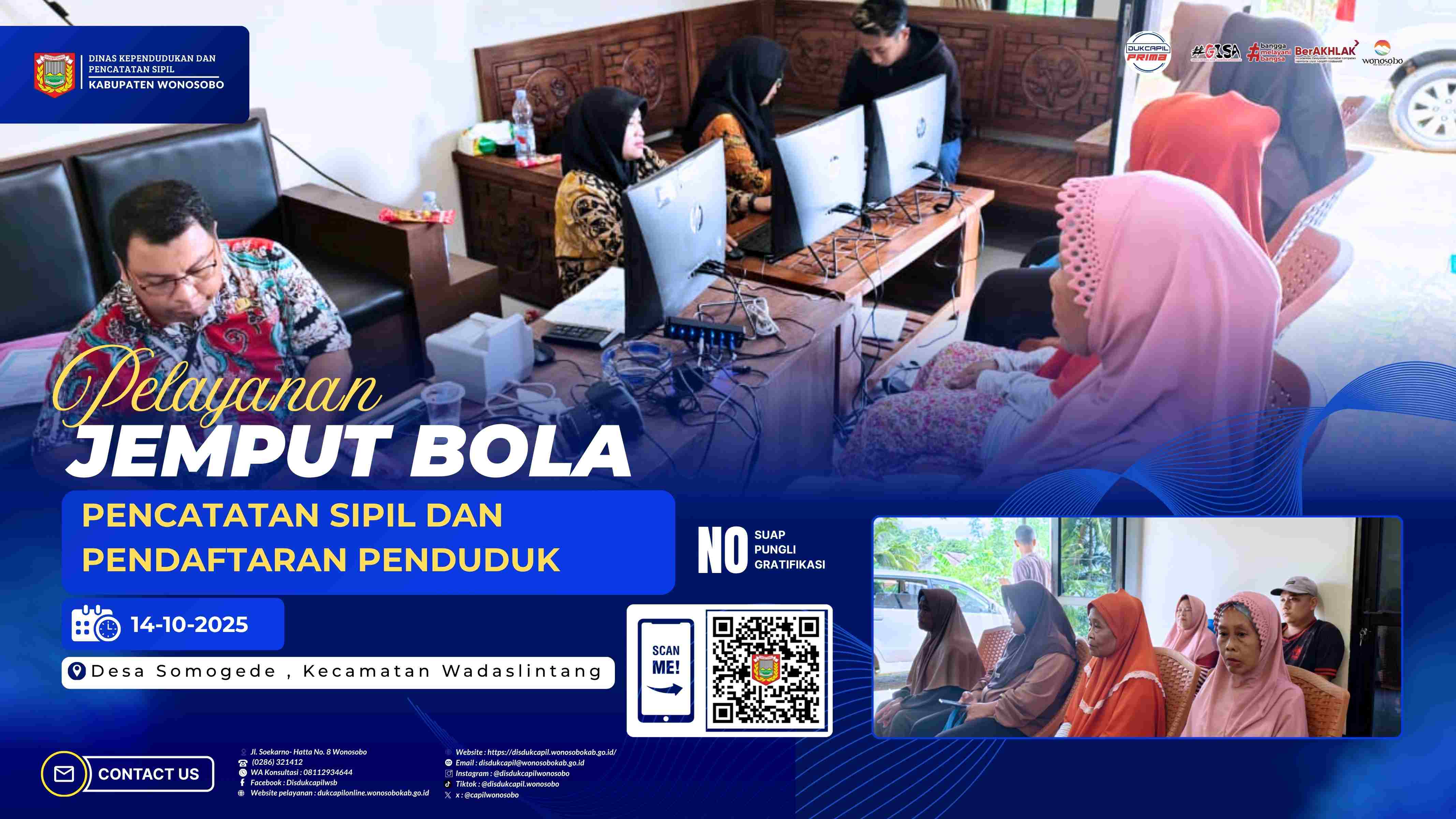 Jemput Bola di Desa Somogede: Warga Makin Mudah Urus Akta dan KTP