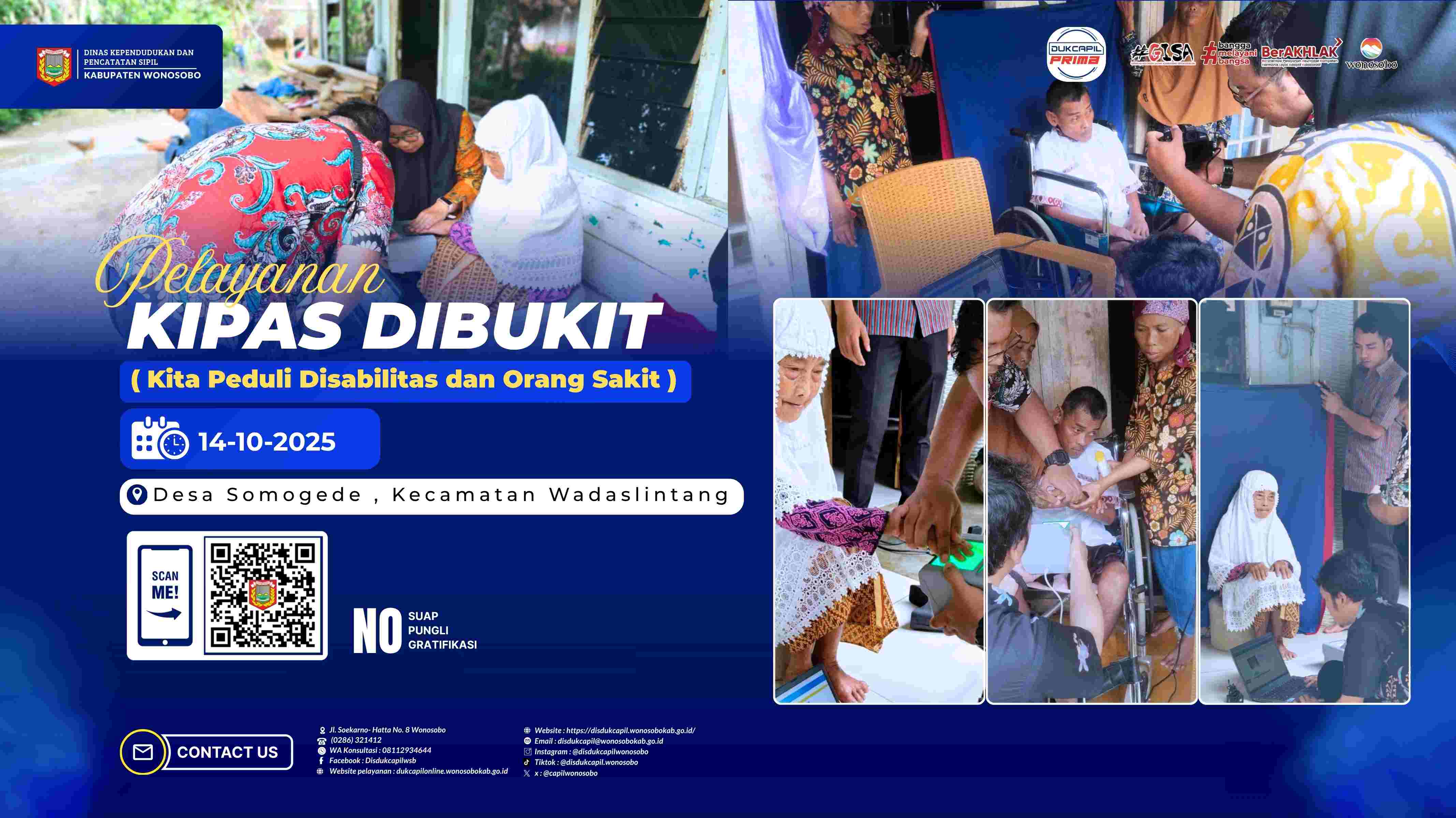 KIPAS DIBUKIT Hadir di Somogede: Warga Disabilitas dan Lansia Kini Terlayani Dokumen Adminduk