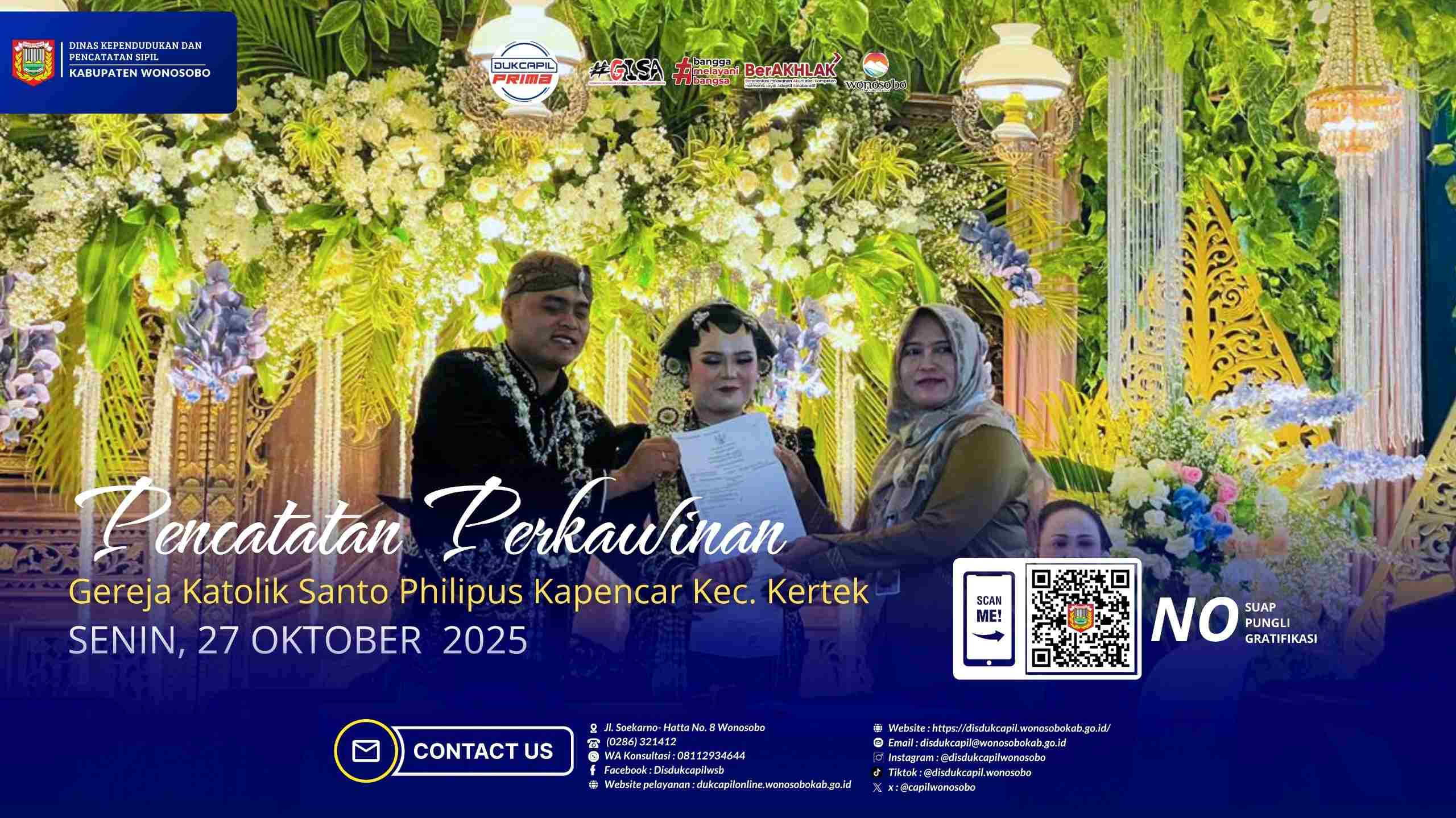 Pencatatan Perkawinan di Gereja Katolik Santo Philipus Kepancar Kecamatan Kertek