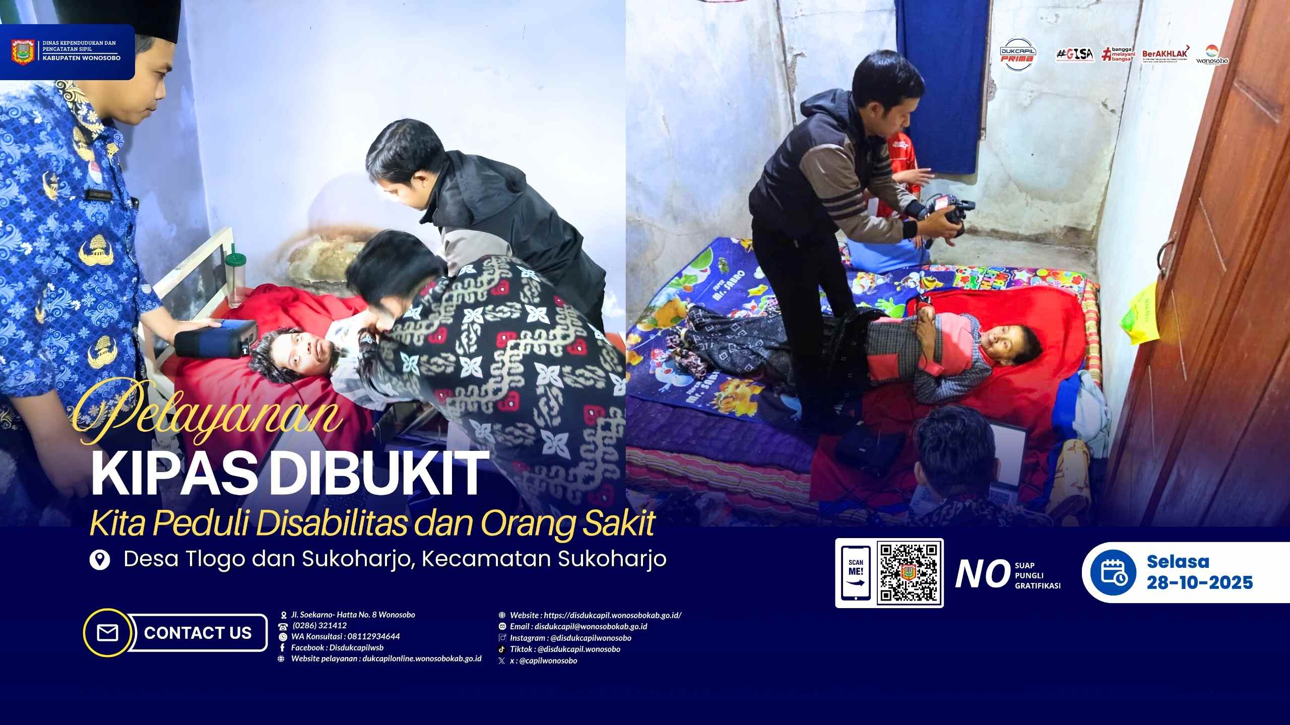 Kegiatan KIPASDIBUKIT “Kita Peduli Disabilitas dan Orang Sakit” di Desa Tlogo