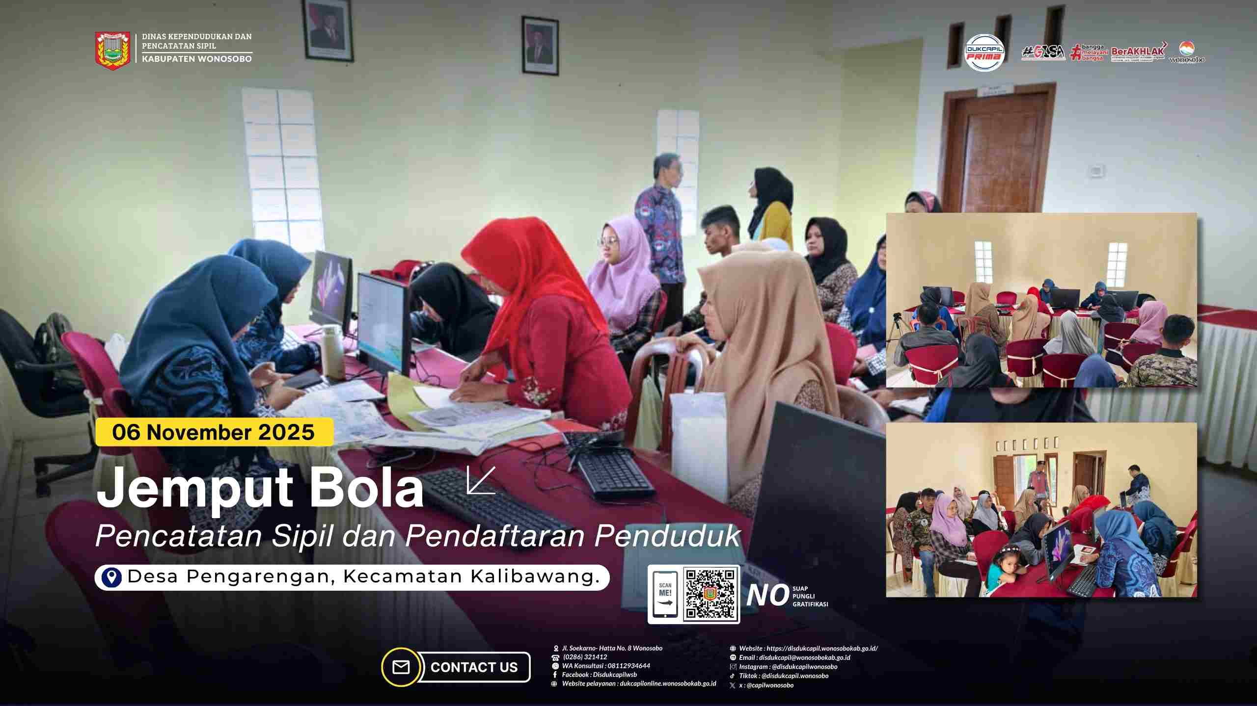 Disdukcapil Wonosobo Laksanakan Pelayanan Jemput Bola di Desa Pengarengan