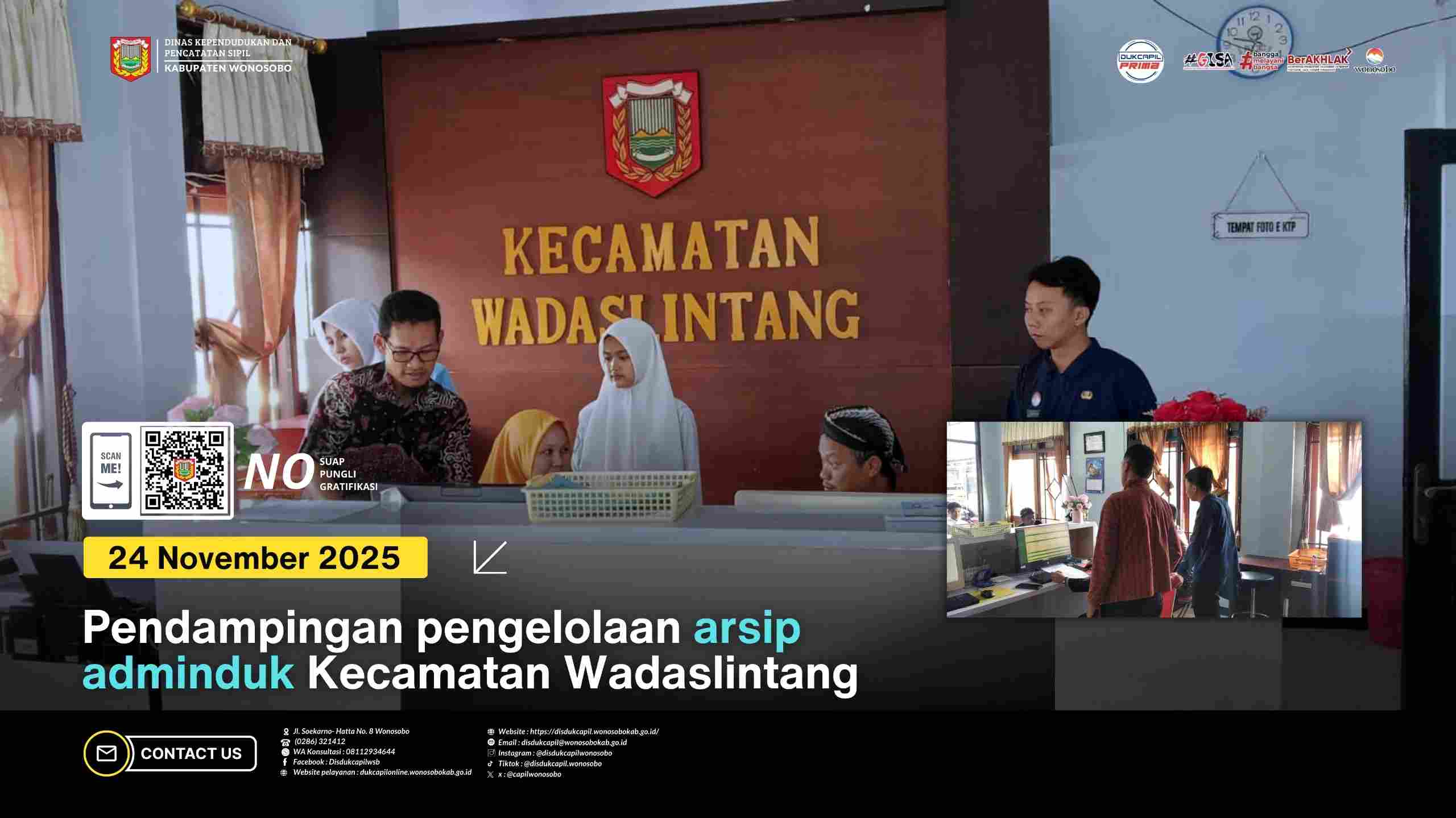 Disdukcapil Wonosobo, Lakukan Pendampingan Pengelolaan Arsip ke Kecamatan