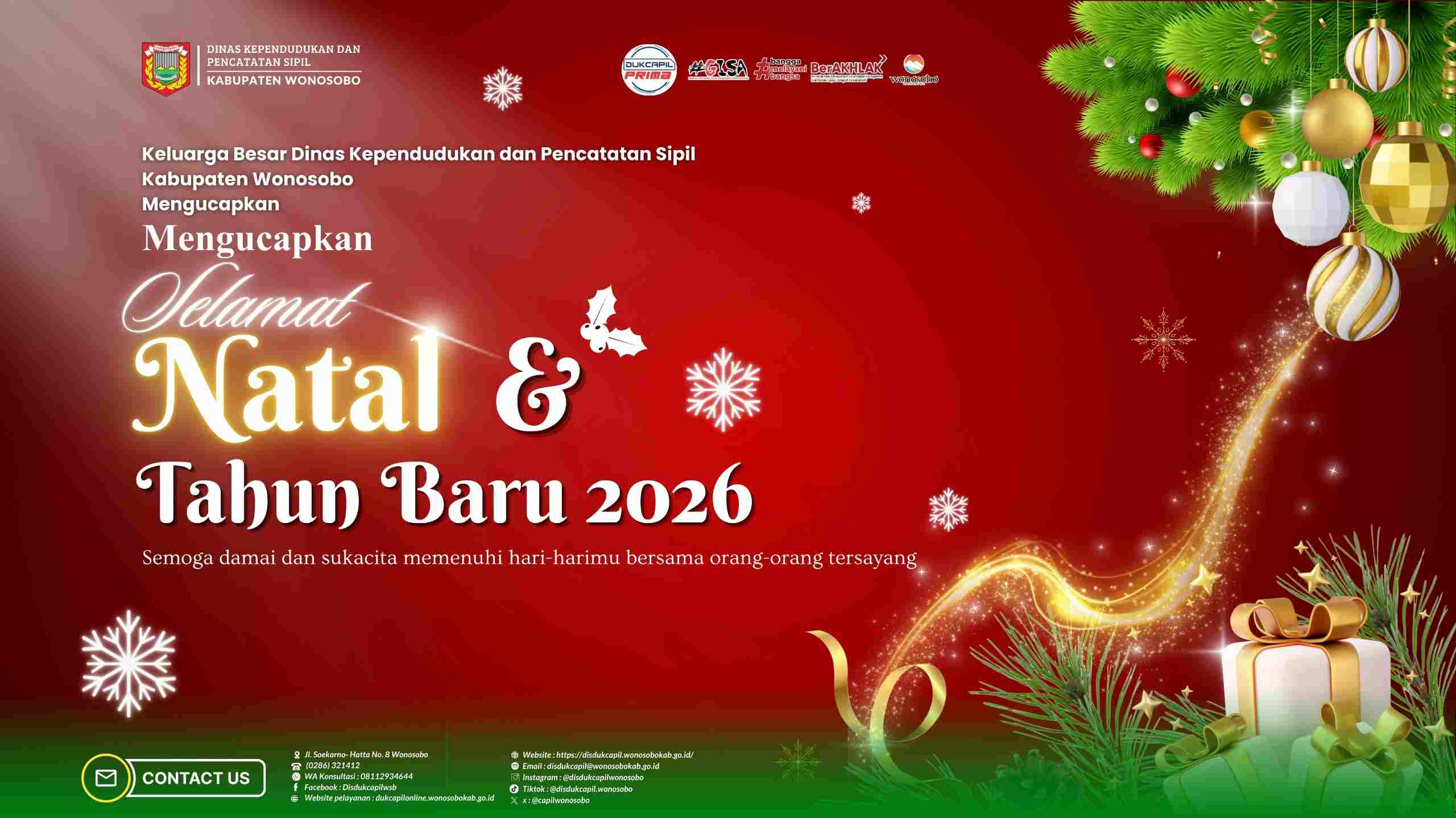 Selamat Hari Raya Natal 25 Desember 2025 dan Tahun Baru 1 Januari 2026