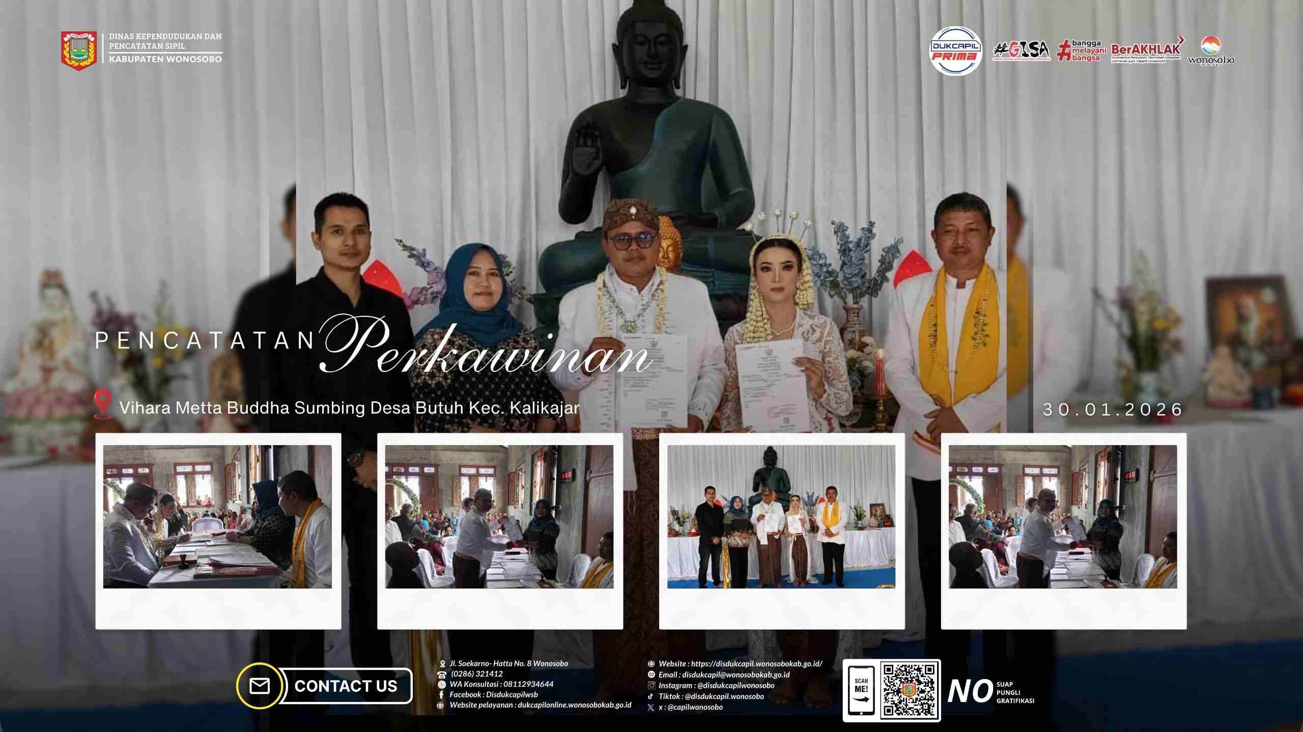  Pencatatan Perkawinan di Vihara Metta Buddha Sumbing, Desa Butuh Kecamatan Kalikajar 