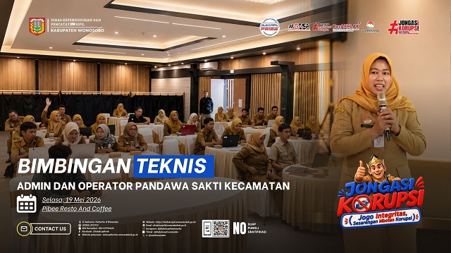 Disdukcapil Wonosobo Gelar Bimbingan Teknis Admin dan Operator Pandawa Sakti Kecamatan