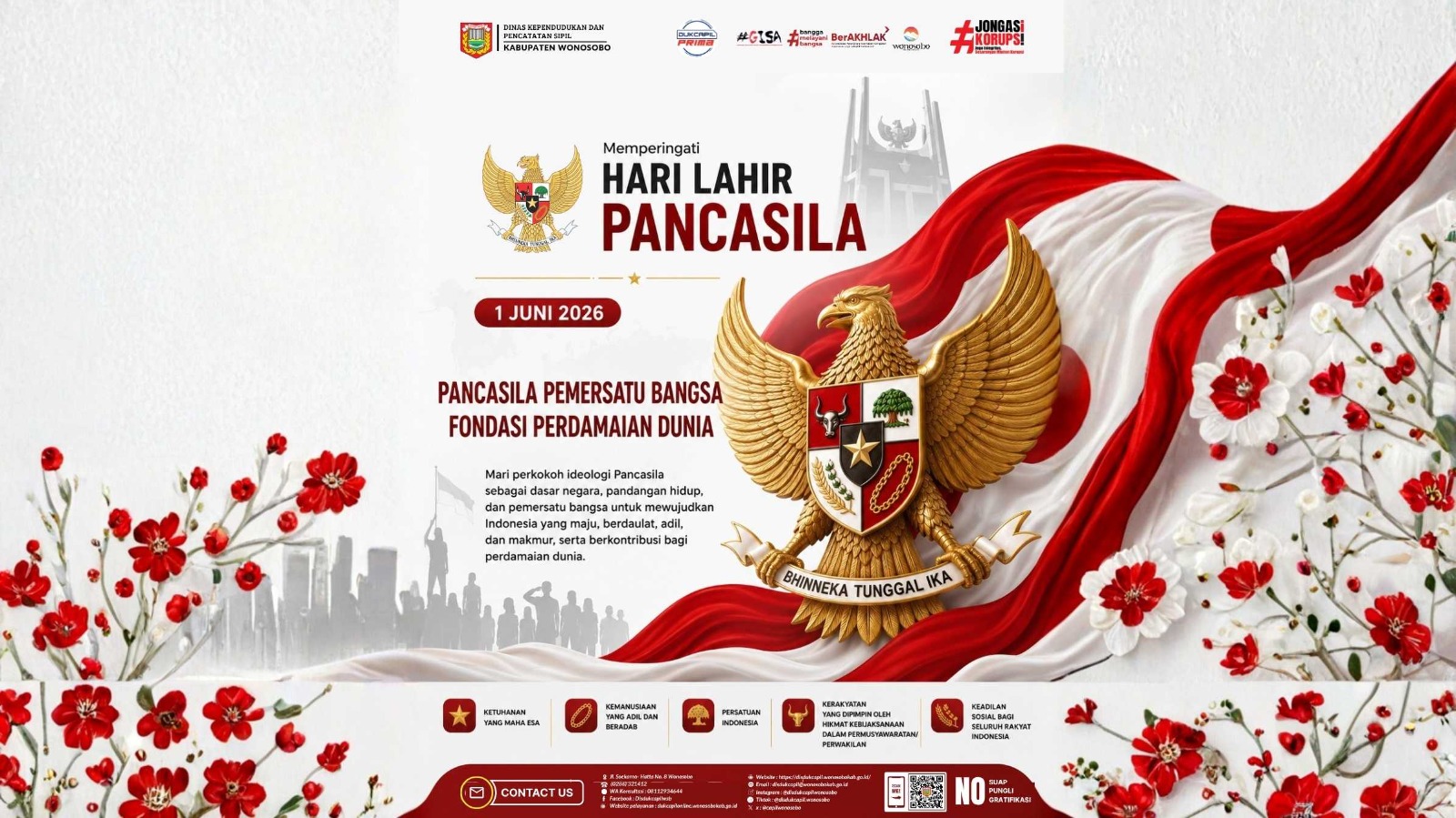 Selamat Memperingati Hari Lahir Pancasila 1 Juni 2026
