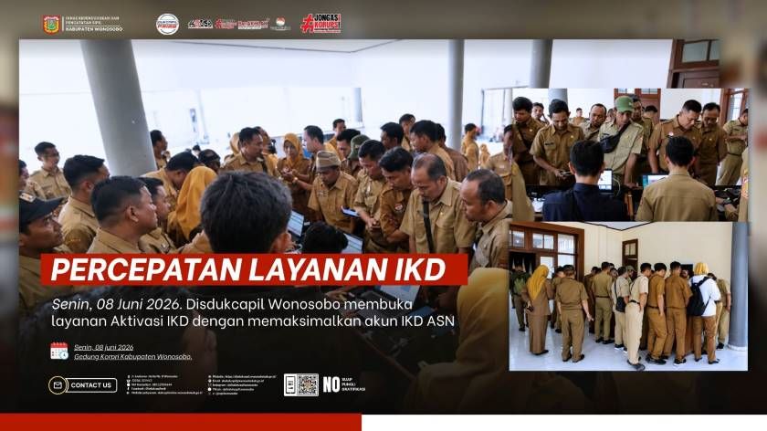 Disdukcapil Wonosobo Percepat Aktivasi IKD bagi ASN di Gedung Korpri Kabupaten Wonosobo