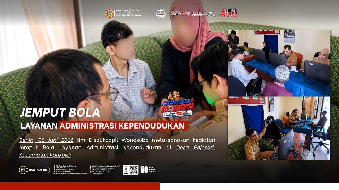Disdukcapil Wonosobo Laksanakan Jemput Bola Layanan Adminduk dan Perekaman KTP-el bagi Warga Desa Rejosari