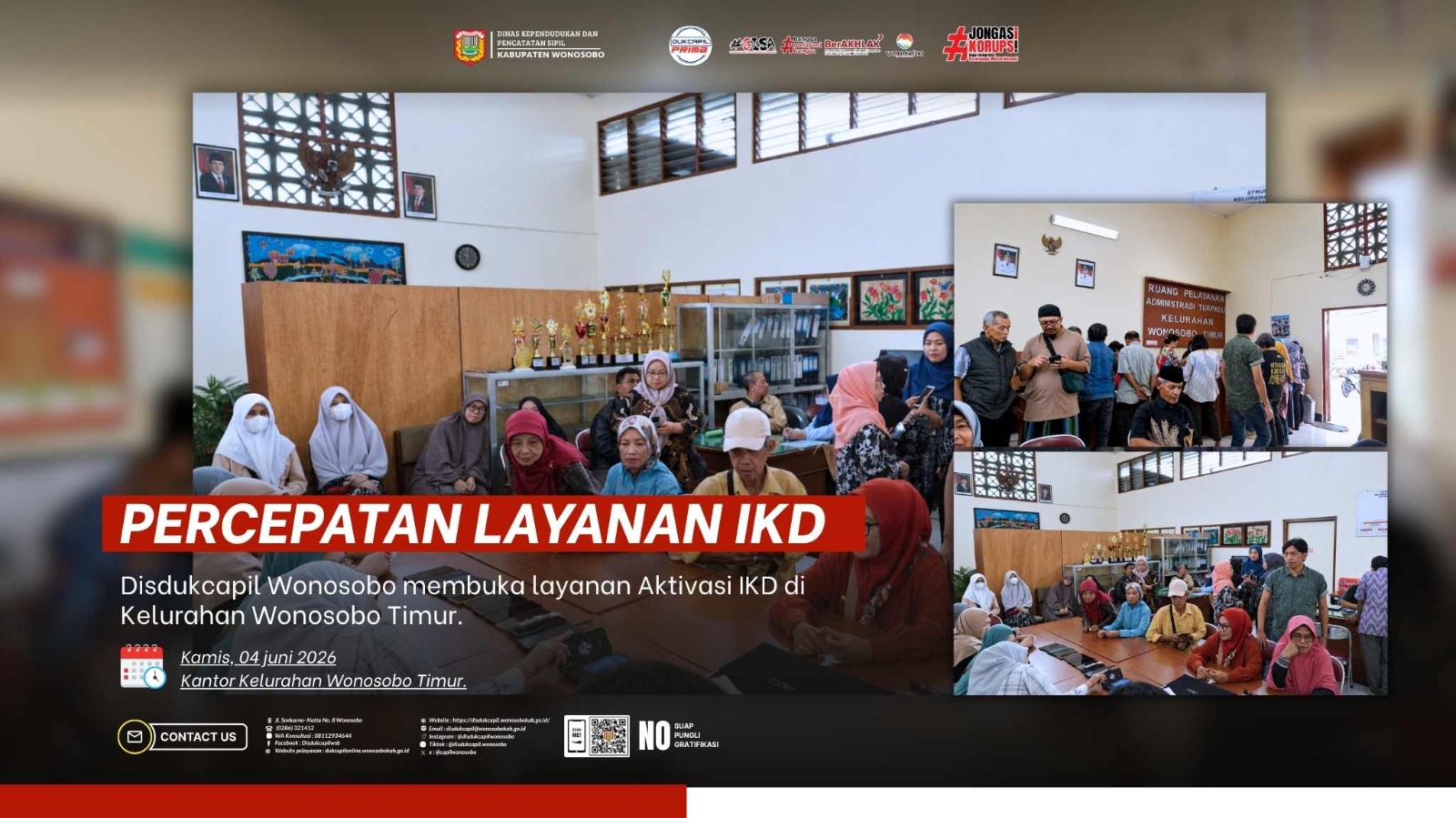 Disdukcapil Wonosobo Jemput Bola, Layanan Aktivasi IKD di Wonosobo Timur Diserbu Warga