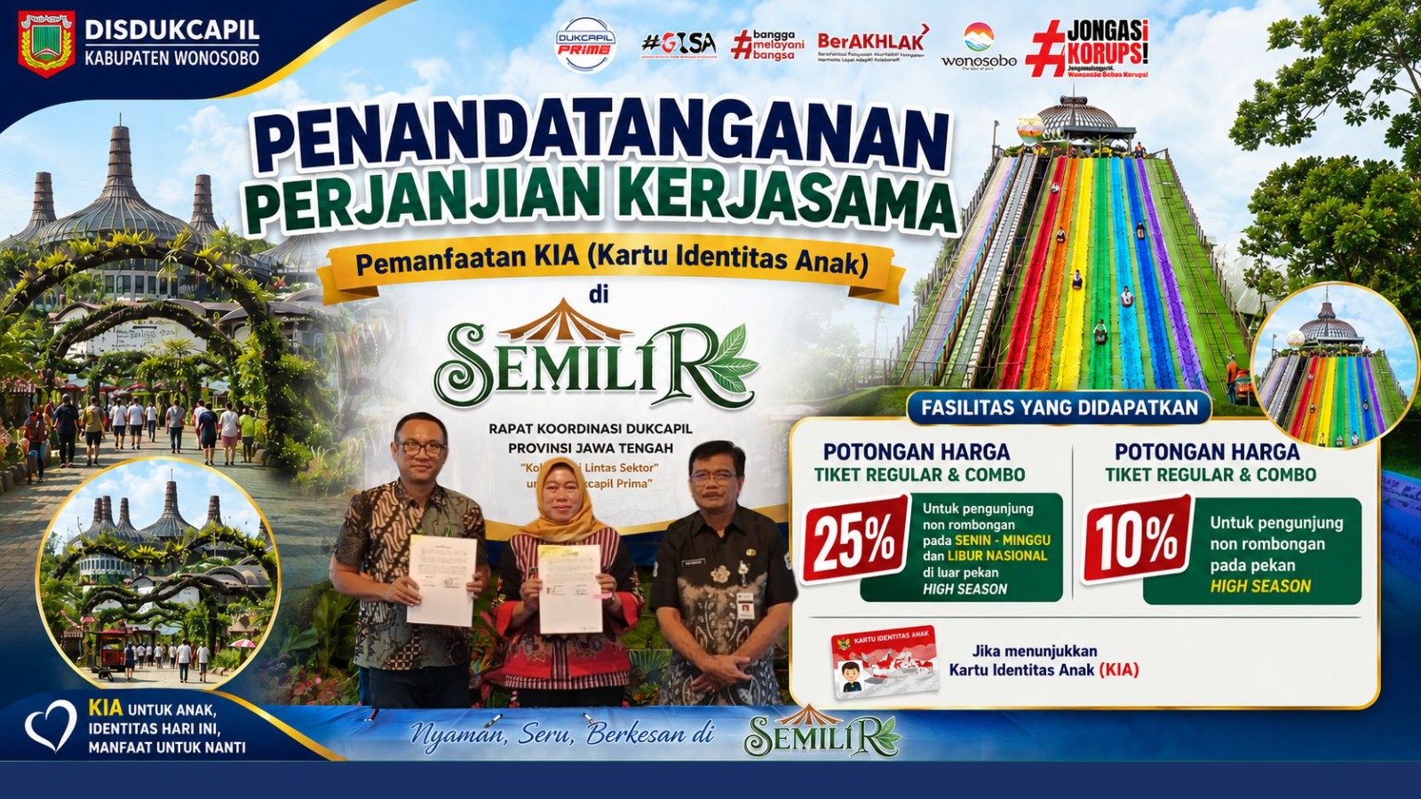 Disdukcapil Wonosobo Jalin Kerja Sama dengan Semilir, Pemilik KIA Nikmati Diskon Hingga 25%