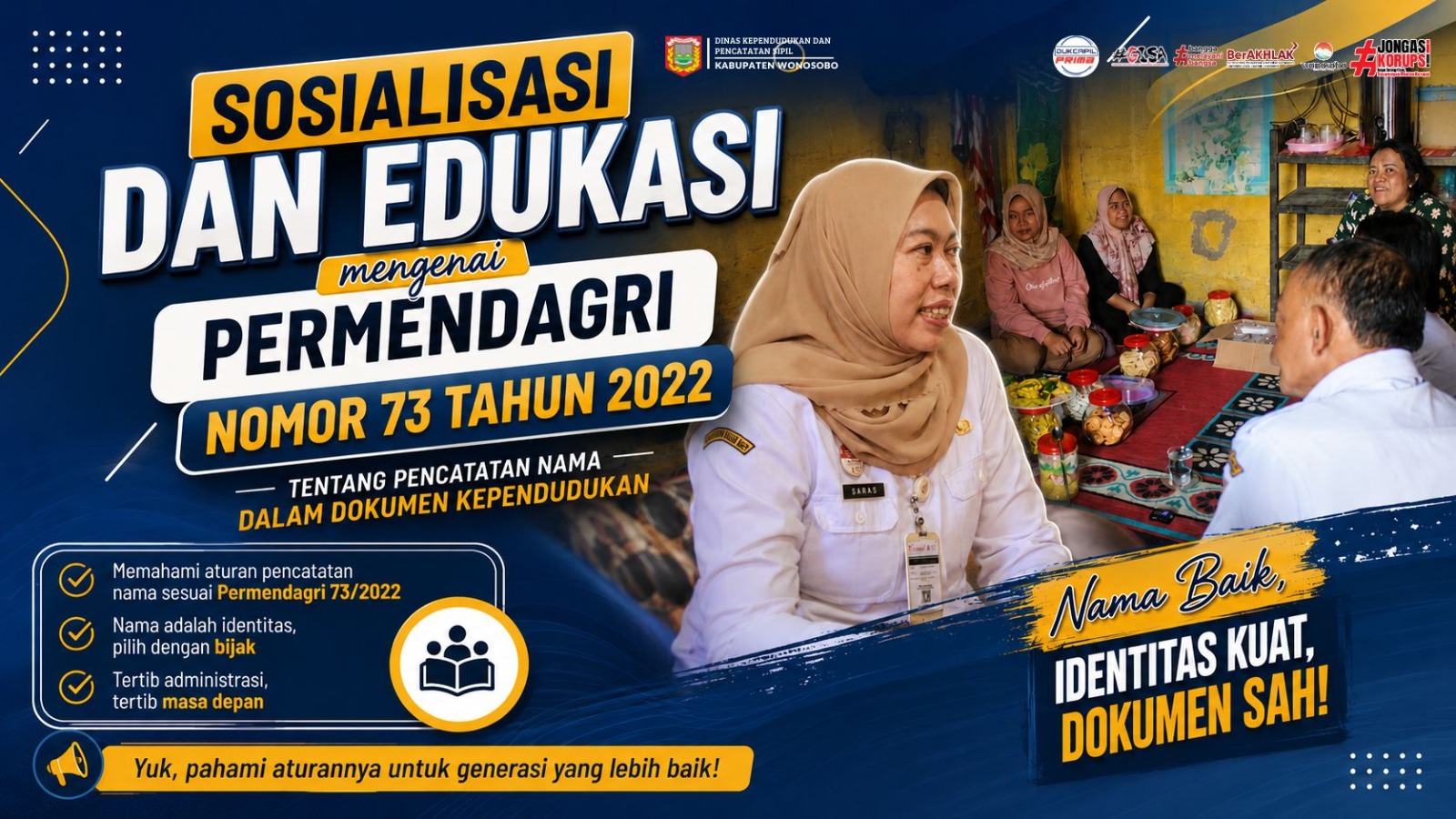 Sosialisasi Permendagri Nomor 73 Tahun 2022: Pentingnya Penulisan Nama yang Benar dalam Dokumen Kependudukan
