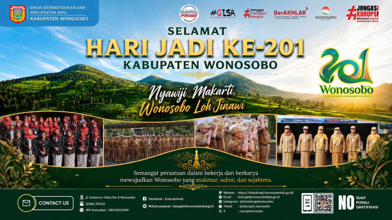 Selamat Hari Jadi ke-201 Kabupaten Wonosobo