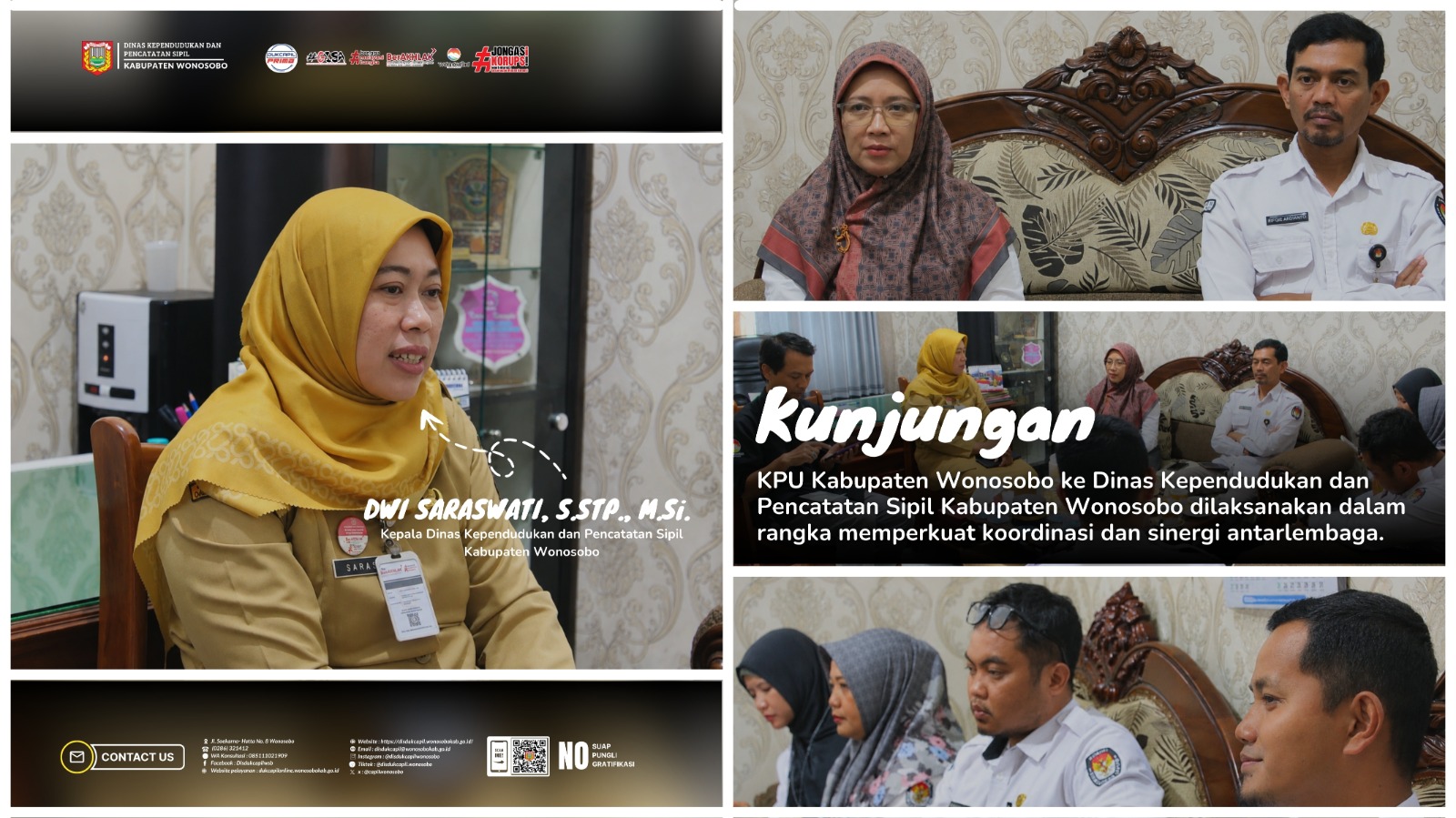 Optimalkan Data Pemilih, KPU Wonosobo Perkuat Sinergi dan Koordinasi dengan Disdukcapil