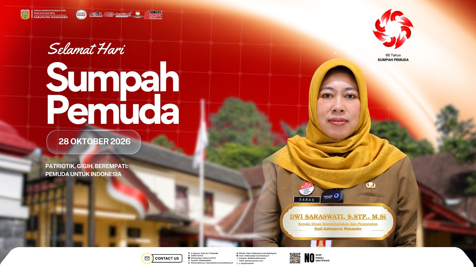 Selamat Hari Sumpah Pemuda ke-98, 28 Oktober 2026