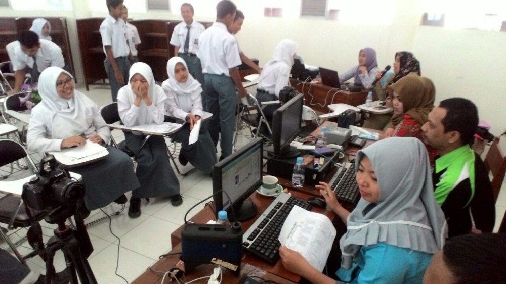 Jemput Bola Perekaman KTP el di SMA 1 Wonosobo