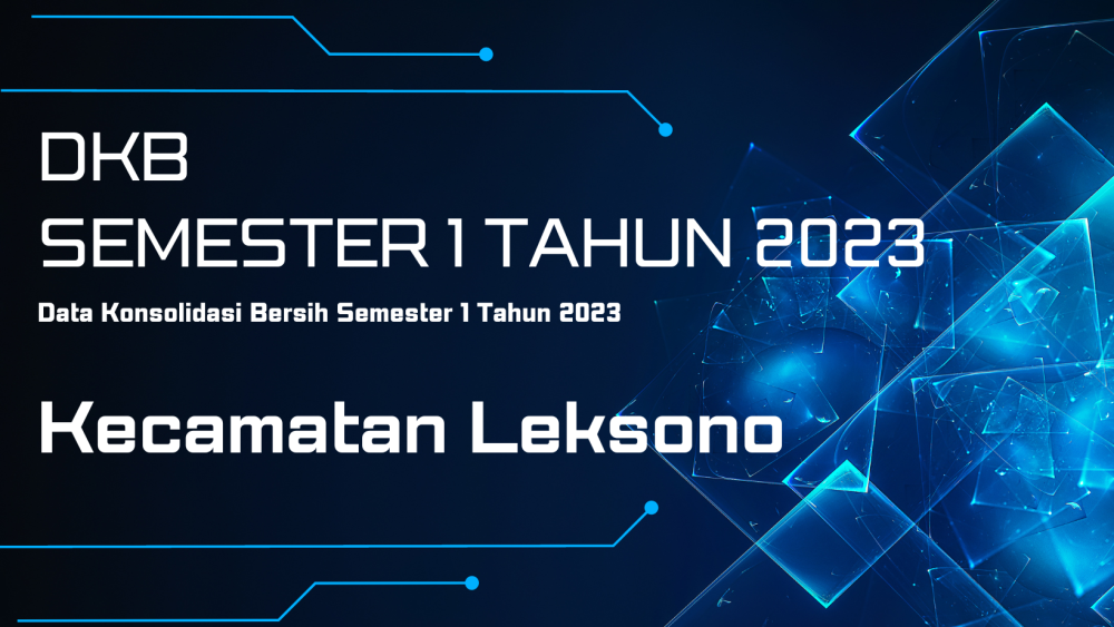 Jumlah Penduduk Kecamatan Leksono DKB Semester 1 Tahun 2023