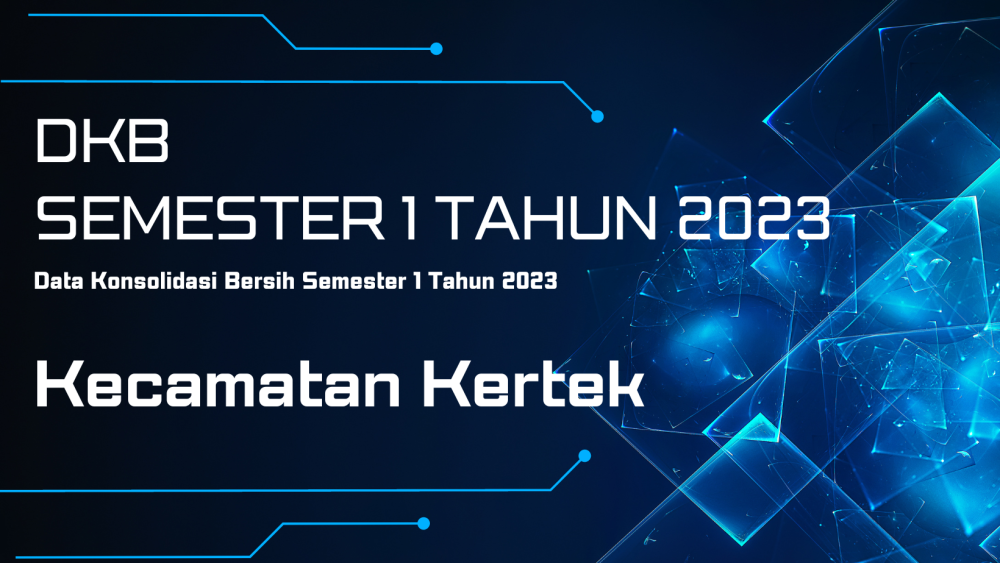 Jumlah Penduduk Kecamatan Kertek DKB Semester 1 Tahun 2023