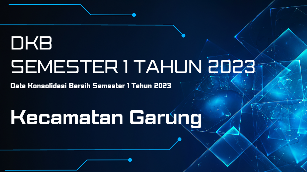 Jumlah Penduduk Kecamatan Garung DKB Semester 1 Tahun 2023