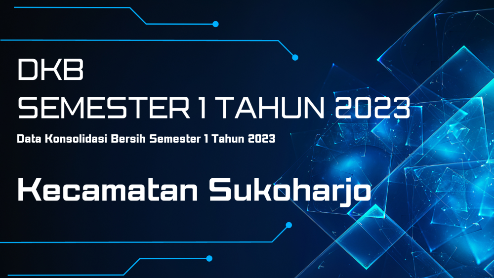 Jumlah Penduduk Kecamatan Sukoharjo DKB Semester 1 Tahun 2023